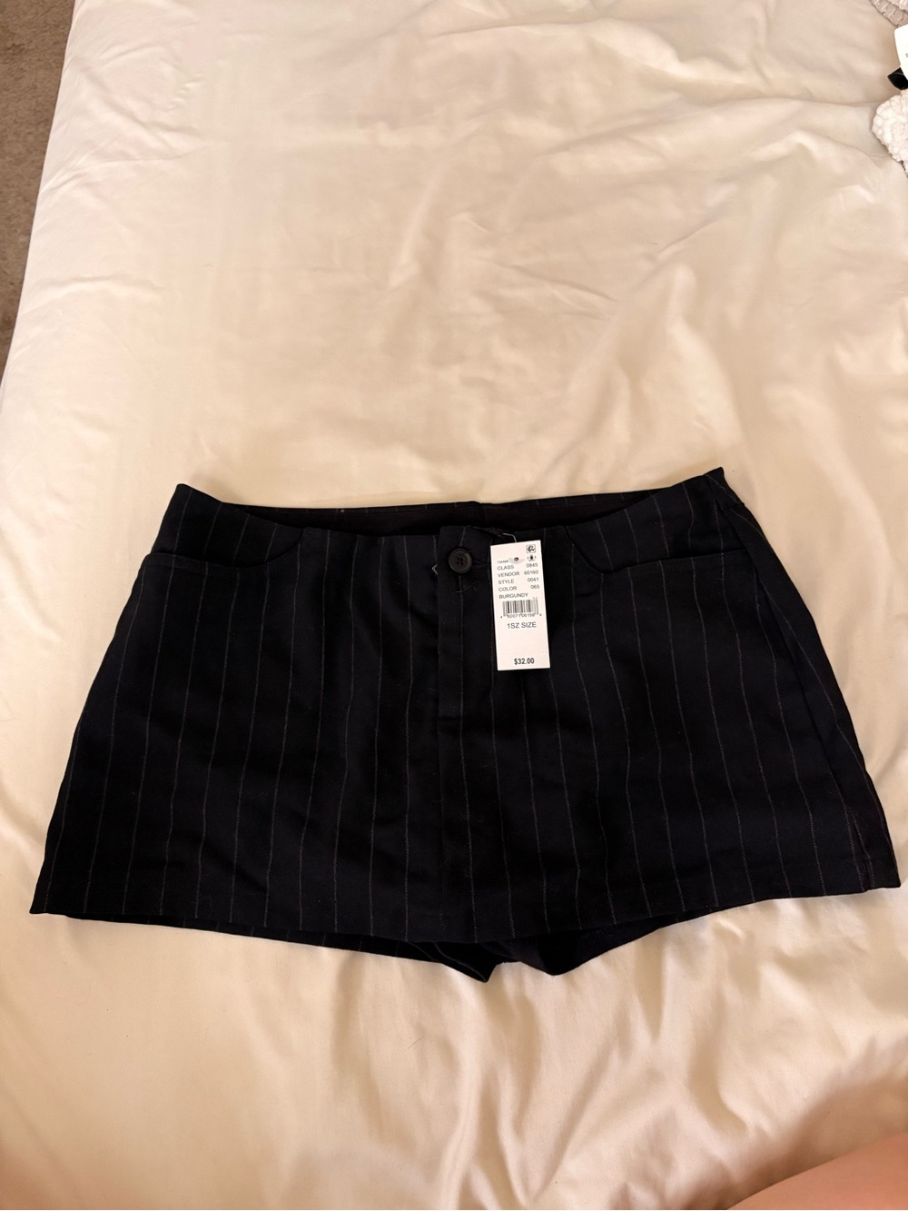 PacSun Black Pinstripe Mini Skirt